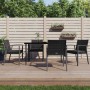 Sillas jardín cojines 4 uds ratán sintético negro 56,5x57x83 cm de , Sillas de jardín - Ref: Foro24-3187079, Precio: 291,30 €...