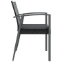 Sillas jardín cojines 4 uds ratán sintético negro 56,5x57x83 cm de , Sillas de jardín - Ref: Foro24-3187079, Precio: 291,30 €...