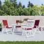 Cojines de silla con respaldo alto 4 uds tela Oxford rojo tinto de , Cojines para sillas y sofás - Ref: Foro24-361902, Precio...