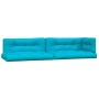 Cojines para palés 5 piezas tela turquesa de , Cojines para sillas y sofás - Ref: Foro24-360798, Precio: 110,93 €, Descuento:...