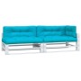Cojines para palés 5 piezas tela turquesa de , Cojines para sillas y sofás - Ref: Foro24-360798, Precio: 110,93 €, Descuento:...