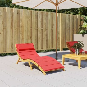 Cojín de tumbona de tela Oxford rojo 180x60x4 cm de , Cojines para sillas y sofás - Ref: Foro24-361858, Precio: 46,09 €, Desc...