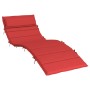 Cojín de tumbona de tela Oxford rojo 180x60x4 cm de , Cojines para sillas y sofás - Ref: Foro24-361858, Precio: 46,09 €, Desc...