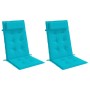 Cojines para silla con respaldo alto 2 uds tela Oxford turquesa de , Cojines para sillas y sofás - Ref: Foro24-361937, Precio...