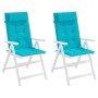 Cojines para silla con respaldo alto 2 uds tela Oxford turquesa de , Cojines para sillas y sofás - Ref: Foro24-361937, Precio...