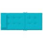 Cojines para silla con respaldo alto 2 uds tela Oxford turquesa de , Cojines para sillas y sofás - Ref: Foro24-361937, Precio...