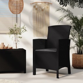 Comprar Sillón de jardín con cojín ratán PP color