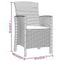 Sillón de jardín con cojín ratán PP color grafito | Foro24.es | Tu tienda online para hogar, jardín y más Foro24.es
