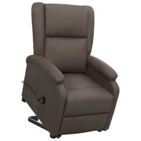 Sillón elevable cuero sintético gris de , Sillones - Ref: Foro24-329688, Precio: 325,16 €, Descuento: %