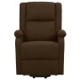 Sillón elevable tela marrón oscuro de , Sillones - Ref: Foro24-329704, Precio: 395,65 €, Descuento: -5%%