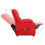 Sillón de masaje elevable cuero sintético rojo de , Sillones de masaje eléctricos - Ref: Foro24-329697, Precio: 235,61 €, Des...