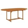 Mesa de jardín madera maciza de eucalipto 200x100x75 cm de vidaXL, Mesas de jardín - Ref: Foro24-316068, Precio: 227,23 €, De...