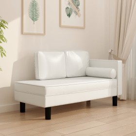 Sofá diván con cojines y cojín de cabeza cuero sintético crema de , Sofás - Ref: Foro24-340696, Precio: 192,85 €, Descuento: %