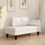 Sofá diván con cojines y cojín de cabeza cuero sintético crema de , Sofás - Ref: Foro24-340696, Precio: 192,85 €, Descuento: %