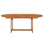 Mesa de jardín madera maciza de eucalipto 200x100x75 cm de vidaXL, Mesas de jardín - Ref: Foro24-316068, Precio: 230,21 €, De...