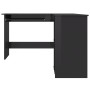 Escritorio forma de L contrachapada negro brillo 120x140x75 cm de , Escritorios - Ref: Foro24-800754, Precio: 182,33 €, Descu...