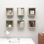 Estantes cubo de pared 6 unidades roble Sonoma 30x15x30 cm de , Estantes y estanterías - Ref: Foro24-807009, Precio: 43,98 €,...