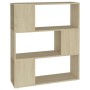 Librería separador madera contrachapada roble Sonoma 80x24x94cm de , Librerías y estanterías - Ref: Foro24-809128, Precio: 58...
