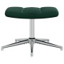 Sillón de relax con taburete terciopelo verde oscuro en Sillones | Comprar online en Foru.es