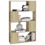 Librería separador contrachapada roble Sonoma 80x24x124,5 cm | Foro24.es | Tu tienda online para hogar, jardín y más Foro24.es