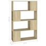 Librería separador contrachapada roble Sonoma 80x24x124,5 cm | Foro24.es | Tu tienda online para hogar, jardín y más Foro24.es