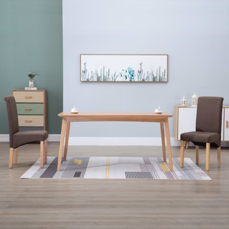 Sillas de comedor giratorias 2 unidades tela marrón | Foro24.es | Tu tienda online para hogar, jardín y más Foro24.es