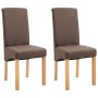 Sillas de comedor giratorias 2 unidades tela marrón | Foro24.es | Tu tienda online para hogar, jardín y más Foro24.es