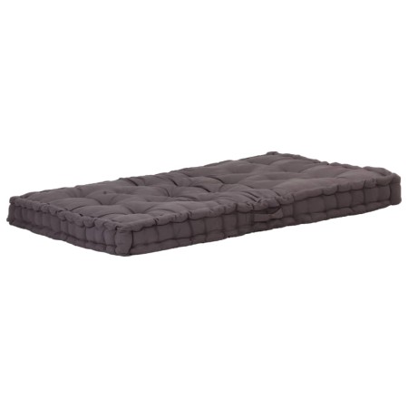 Cojín para palés algodón gris antracita 120x80x10 cm de , Cojines para sillas y sofás - Ref: Foro24-48676, Precio: 71,96 €, D...