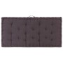 Cojín para palés algodón gris antracita 120x80x10 cm de , Cojines para sillas y sofás - Ref: Foro24-48676, Precio: 71,96 €, D...