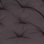 Cojín para palés algodón gris antracita 120x80x10 cm de , Cojines para sillas y sofás - Ref: Foro24-48676, Precio: 71,96 €, D...