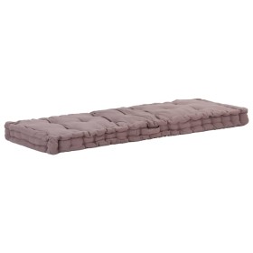 Cojín para palés algodón gris taupe 120x40x7 cm de , Cojines para sillas y sofás - Ref: Foro24-48681, Precio: 43,78 €, Descue...