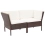 Set muebles de jardín 8 piezas y cojines ratán sintético marrón | Foro24.es | Tu tienda online para hogar, jardín y más Foro24.es