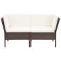 Set muebles de jardín 8 piezas y cojines ratán sintético marrón | Foro24.es | Tu tienda online para hogar, jardín y más Foro24.es