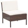 Set muebles de jardín 8 piezas y cojines ratán sintético marrón | Foro24.es | Tu tienda online para hogar, jardín y más Foro24.es