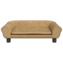 Cama para perros de terciopelo marrón 70x48x22 cm de , Camas para perros - Ref: Foro24-172017, Precio: 81,15 €, Descuento: %