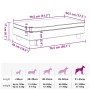 Cama de perros con extensión cuero sintético gris 100x50x30 cm de , Camas para perros - Ref: Foro24-172029, Precio: 139,28 €,...