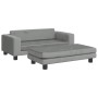 Cama de perros con extensión terciopelo gris claro 100x50x30 cm de , Camas para perros - Ref: Foro24-172020, Precio: 143,80 €...