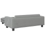 Cama de perros con extensión terciopelo gris claro 100x50x30 cm de , Camas para perros - Ref: Foro24-172020, Precio: 143,80 €...