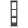 Estantería de plástico 5 unidades 60x30x138 cm negro de , Estanterías industriales - Ref: Foro24-276252, Precio: 164,41 €, De...