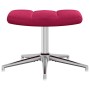 Sillón de relax con taburete terciopelo rojo tinto en Sillones | Comprar online en Foru.es