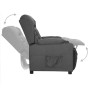 Sillón reclinable de tela gris oscuro de , Sillones - Ref: Foro24-339049, Precio: 225,63 €, Descuento: %