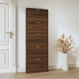 Mueble zapatero madera contrachapada marrón roble 59x17x169 cm de , Zapateros y organizadores de calzado - Ref: Foro24-342517...