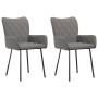 Sillas de comedor giratorias 2 unidades tela gris claro de , Sillas de comedor - Ref: Foro24-344831, Precio: 130,45 €, Descue...
