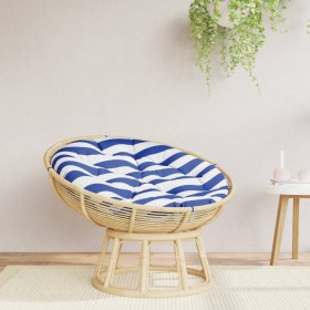 Cojín redondo tela Oxford a rayas azul y blanco Ø 100x11 cm de , Cojines para sillas y sofás - Ref: Foro24-361977, Precio: 53...