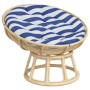 Cojín redondo tela Oxford a rayas azul y blanco Ø 100x11 cm de , Cojines para sillas y sofás - Ref: Foro24-361977, Precio: 53...