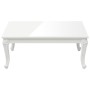 Mesa de centro madera de ingeniería blanco brillo 100x50x42 cm de , Mesas de centro - Ref: Foro24-358560, Precio: 138,33 €, D...