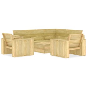 Juego de muebles de jardín 4 piezas madera de pino impregnada de , Conjuntos de jardín - Ref: Foro24-3053193, Precio: 764,57 ...