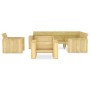 Juego de muebles de jardín 4 piezas madera de pino impregnada de , Conjuntos de jardín - Ref: Foro24-3053193, Precio: 764,57 ...