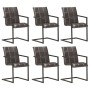 Sillas de comedor voladizas 6 uds cuero auténtico gris de , Sillas de comedor - Ref: Foro24-3059814, Precio: 875,39 €, Descue...
