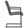 Sillas de comedor voladizas 6 uds cuero auténtico gris de , Sillas de comedor - Ref: Foro24-3059814, Precio: 875,39 €, Descue...